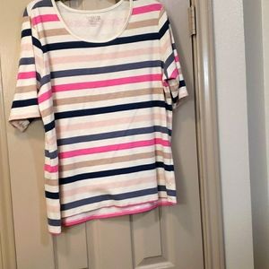 Never worn- Stripped colored blouse